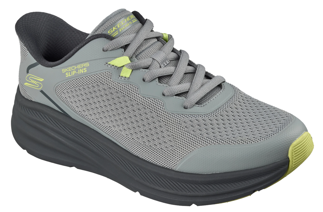 MEN'S SKECHERS BOBS SKILLZ  | GRAY / LIME