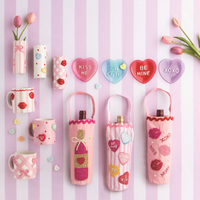 MUDPIE VALENTINES BEADED WINE BAG