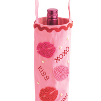 MUDPIE VALENTINES BEADED WINE BAG