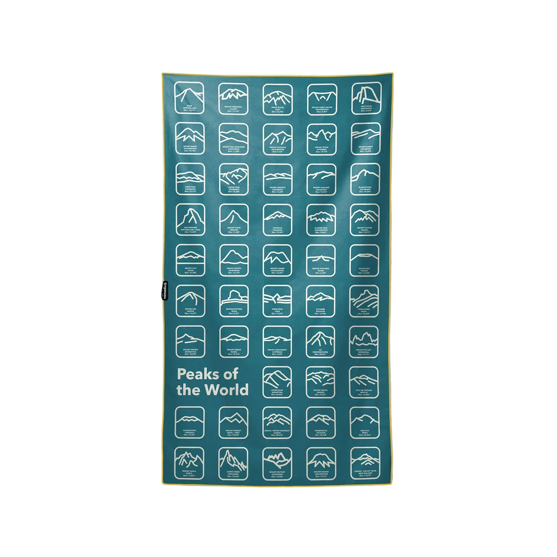 NOMADIX ULTRALIGHT TOWEL | PEAKS OF THE WORLD TEAL OCEAN