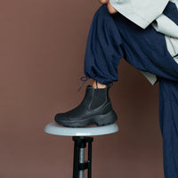 WOMEN'S WODEN SIRI WATERPROOF BOOT | BLACK | BLACK