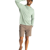 MEN'S FREE FLY BAMBOO LIGHTWEIGHT HOODIE | PALM GREEN