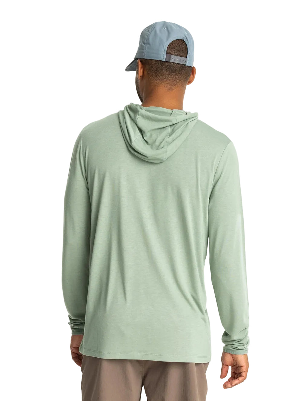 MEN'S FREE FLY BAMBOO LIGHTWEIGHT HOODIE | PALM GREEN