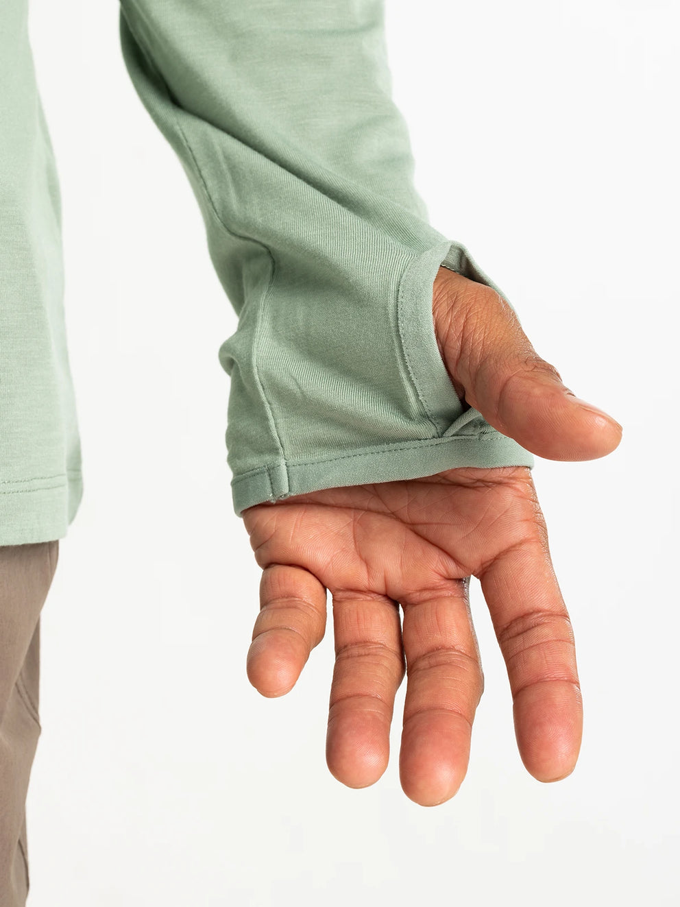 MEN'S FREE FLY BAMBOO LIGHTWEIGHT HOODIE | PALM GREEN