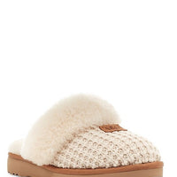 WOMEN'S UGG COZY KNIT SLIPPER | CREAM