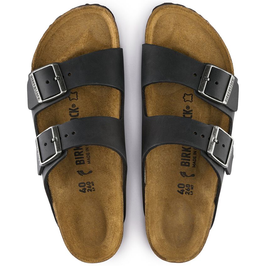 UNISEX BIRKENSTOCK ARIZONA LEATHER | BLACK