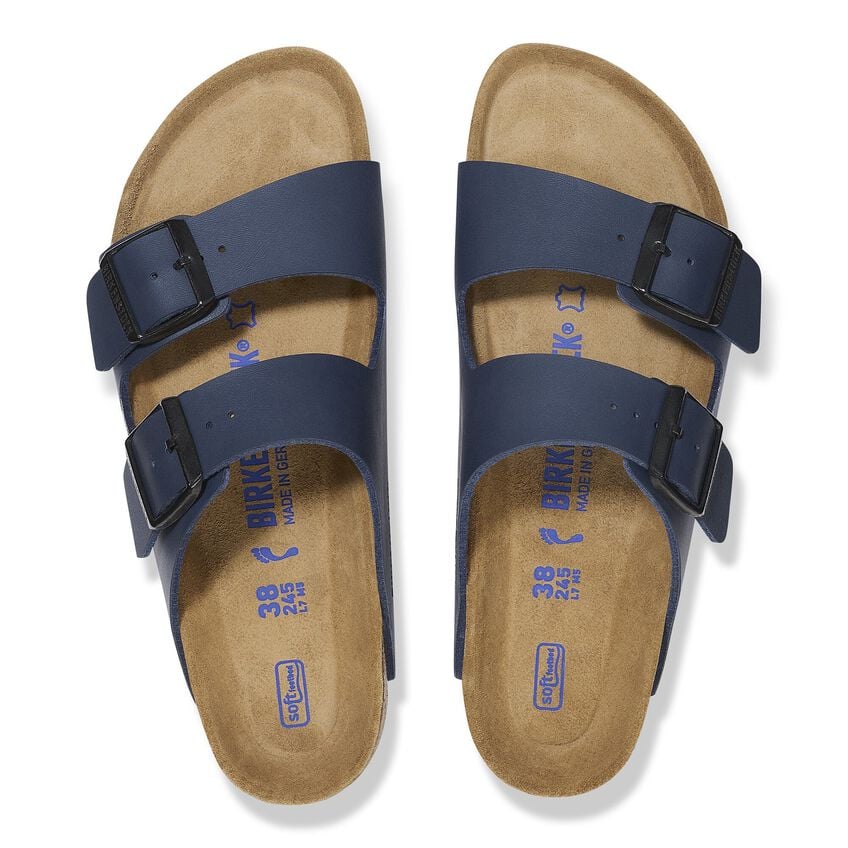 UNISEX BIRKENSTOCK ARIZONA SOFT FOOT BED BIRKO FLOR | BLUE