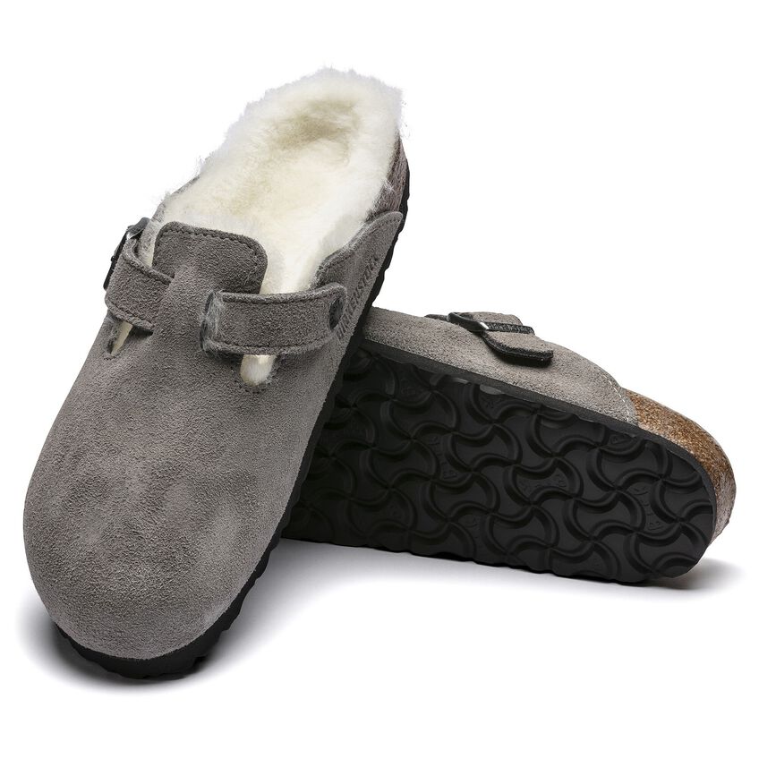 UNISEX BIRKENSTOCK BOSTON SHEARLING | STONE COIN