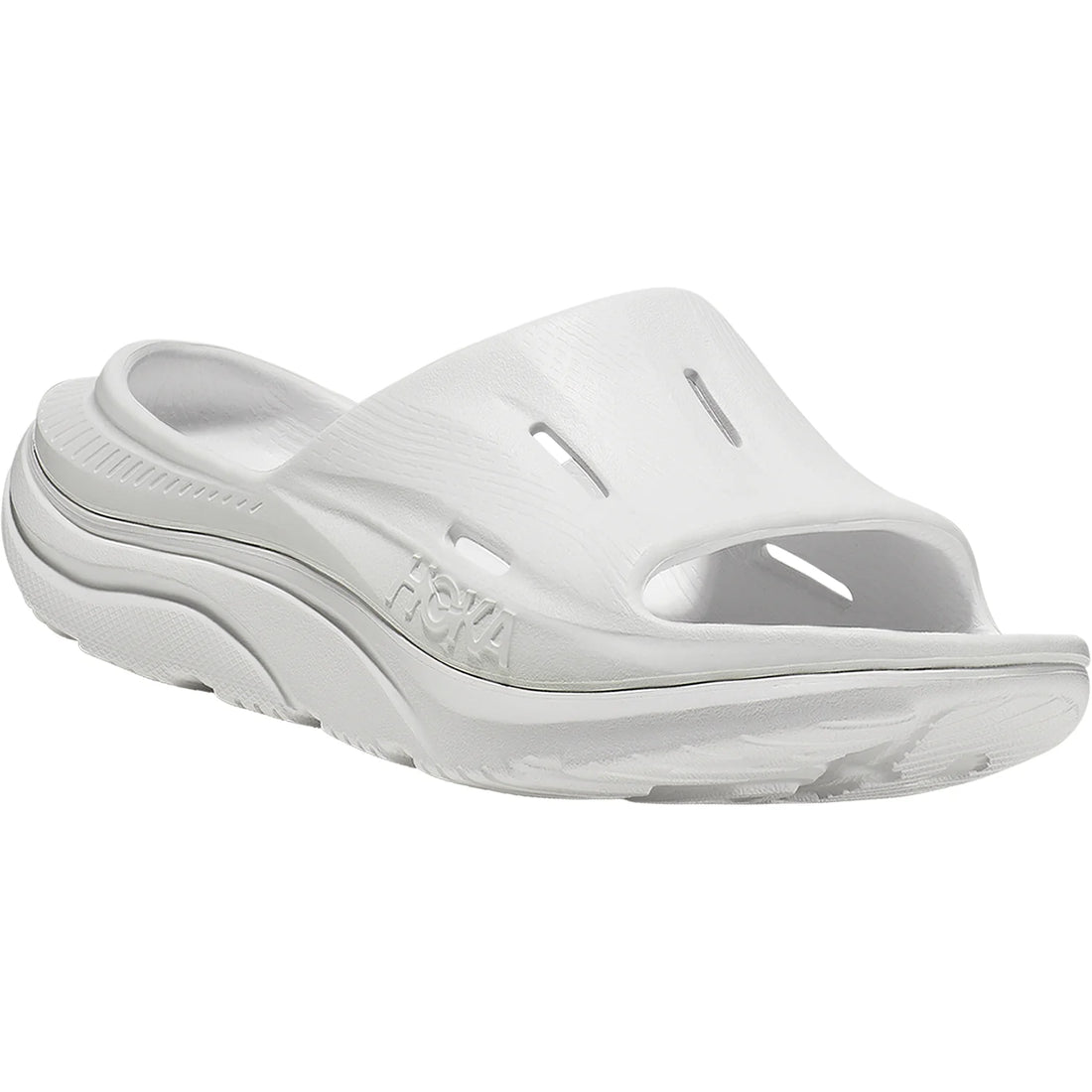 UNISEX HOKA ORA RECOVERY SLIDE 3 | WHITE / WHITE