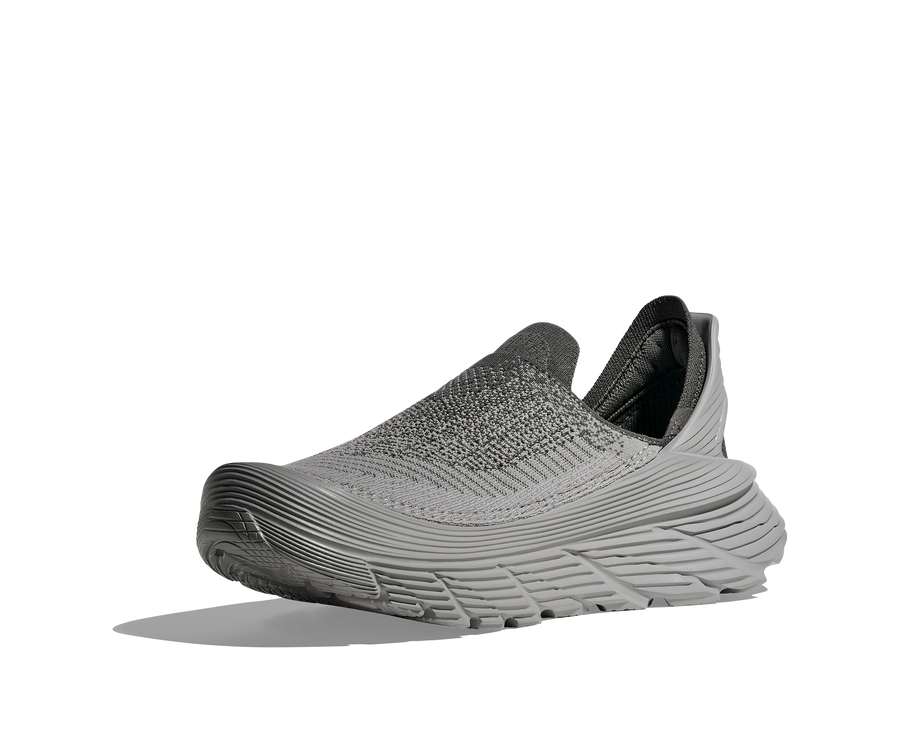 UNISEX HOKA RESTORE TC SLIP ON SHOE | SATELLITE GREY / STELLAR GREY