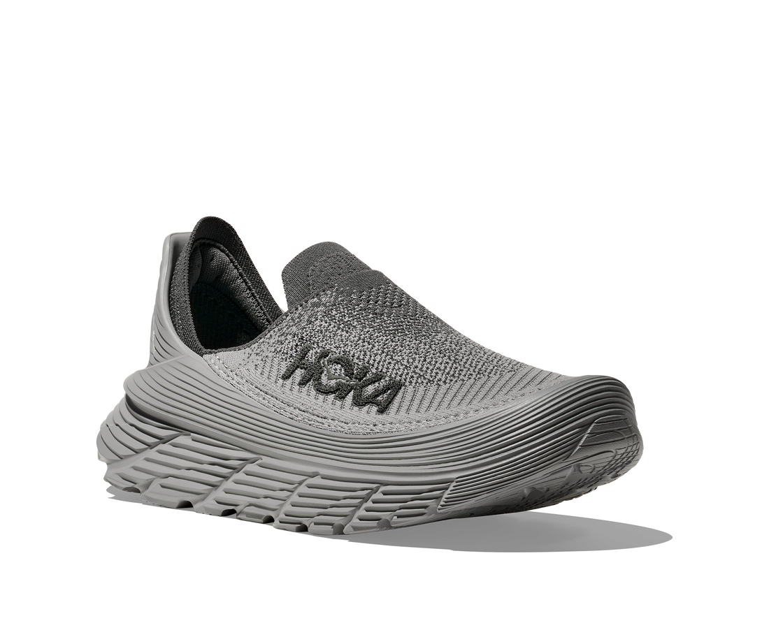 UNISEX HOKA RESTORE TC SLIP ON SHOE | SATELLITE GREY / STELLAR GREY