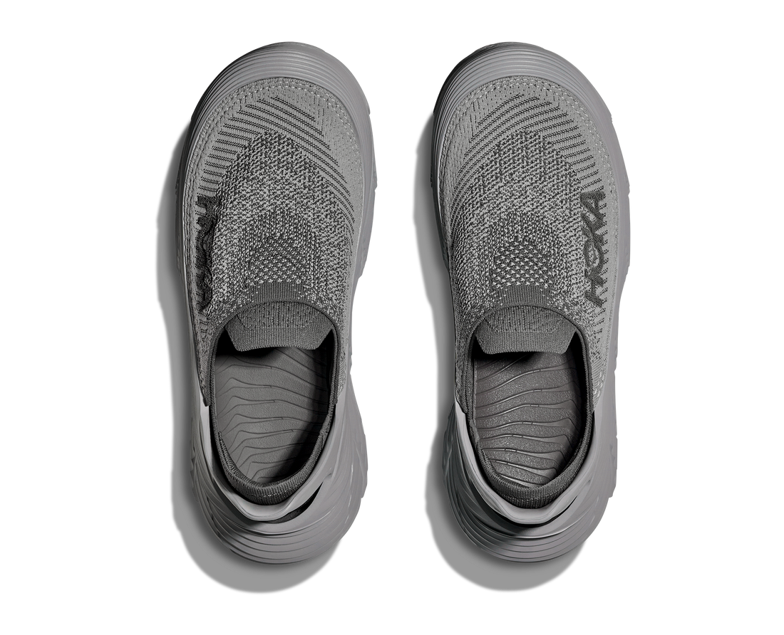 UNISEX HOKA RESTORE TC SLIP ON SHOE | SATELLITE GREY / STELLAR GREY