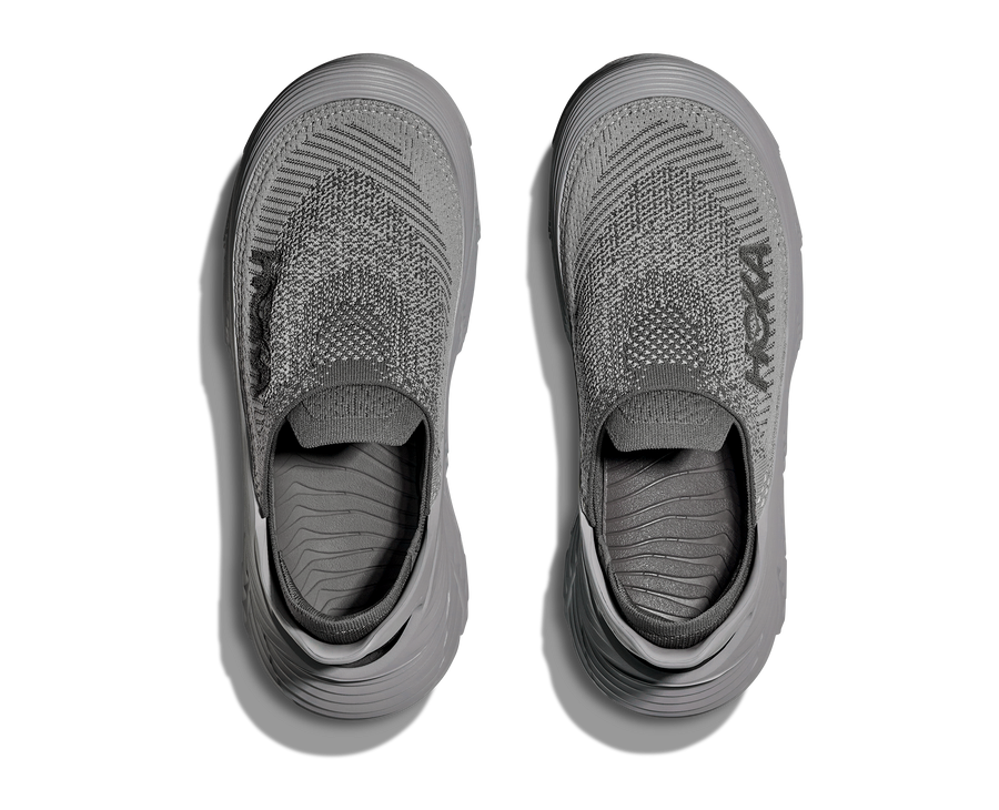 UNISEX HOKA RESTORE TC SLIP ON SHOE | SATELLITE GREY / STELLAR GREY