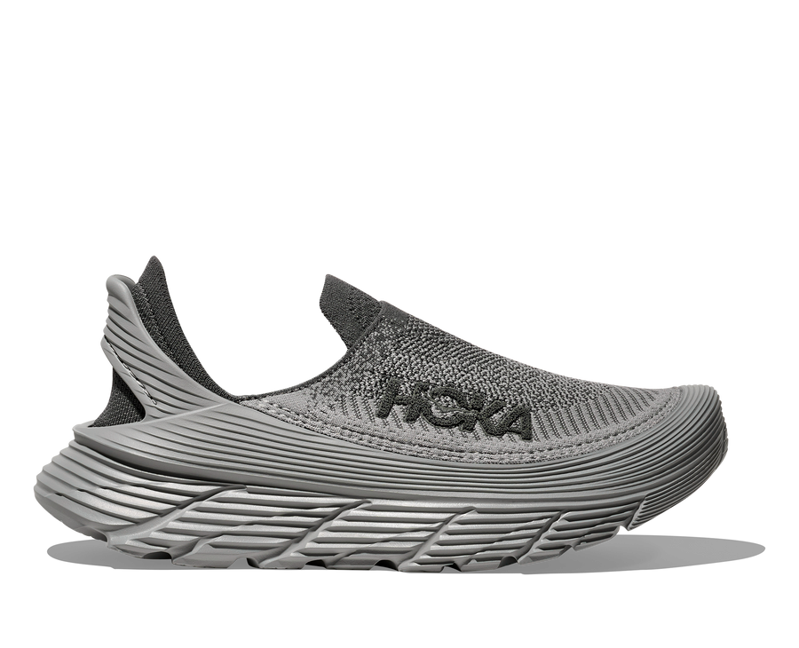 UNISEX HOKA RESTORE TC SLIP ON SHOE | SATELLITE GREY / STELLAR GREY