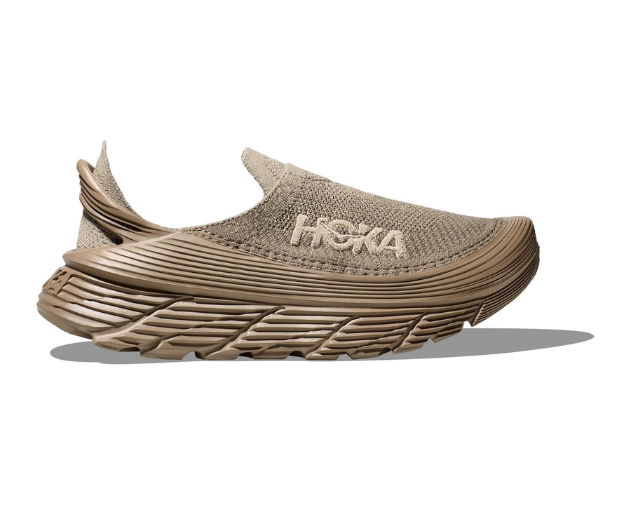 UNISEX HOKA RESTORE TC SLIP ON SHOE | DUNE / OXFORD TAN