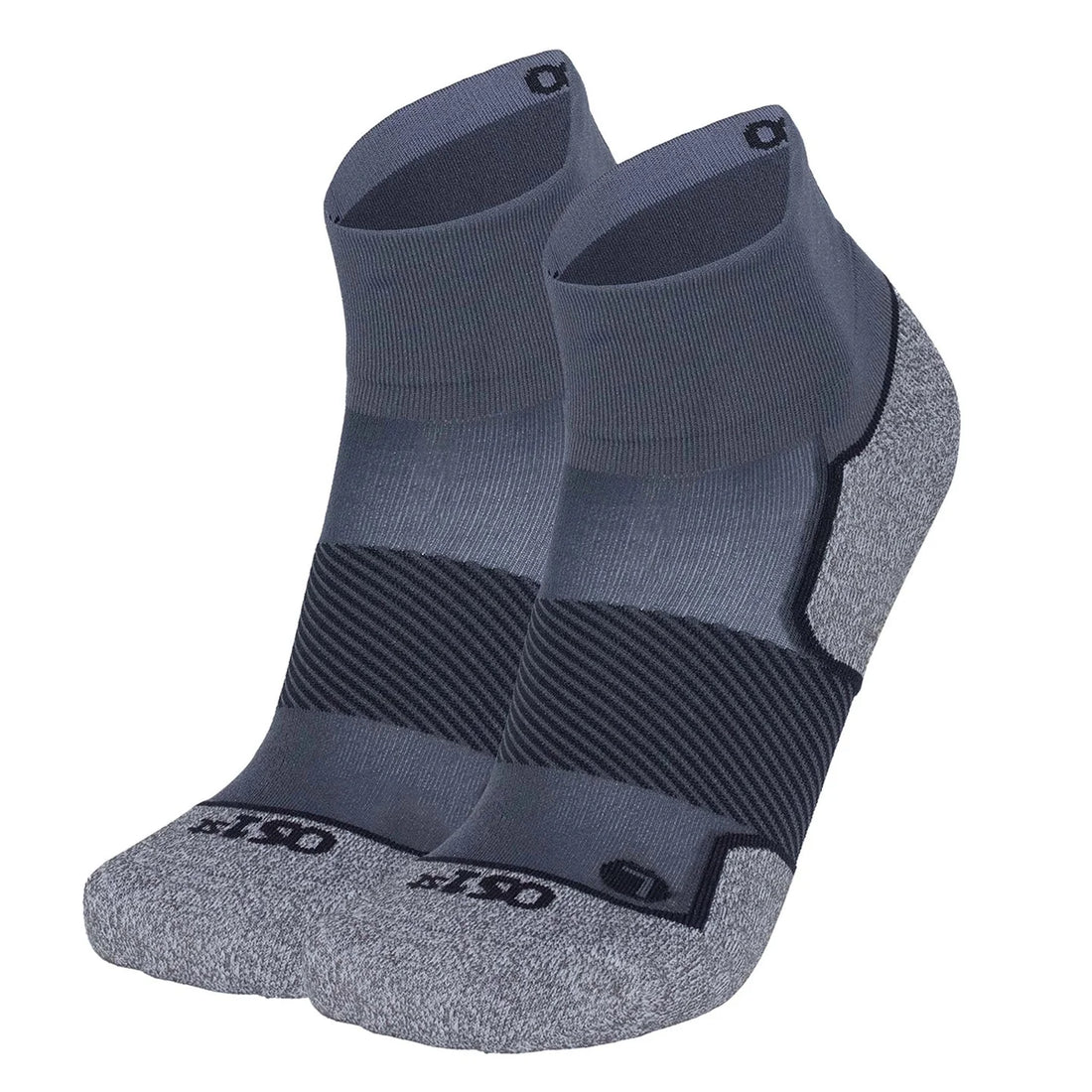 UNISEX OS1ST ACTIVE COMFORT 1/4 CREW SOCKS | CHARCOAL