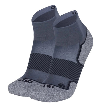 UNISEX OS1ST ACTIVE COMFORT 1/4 CREW SOCKS | CHARCOAL