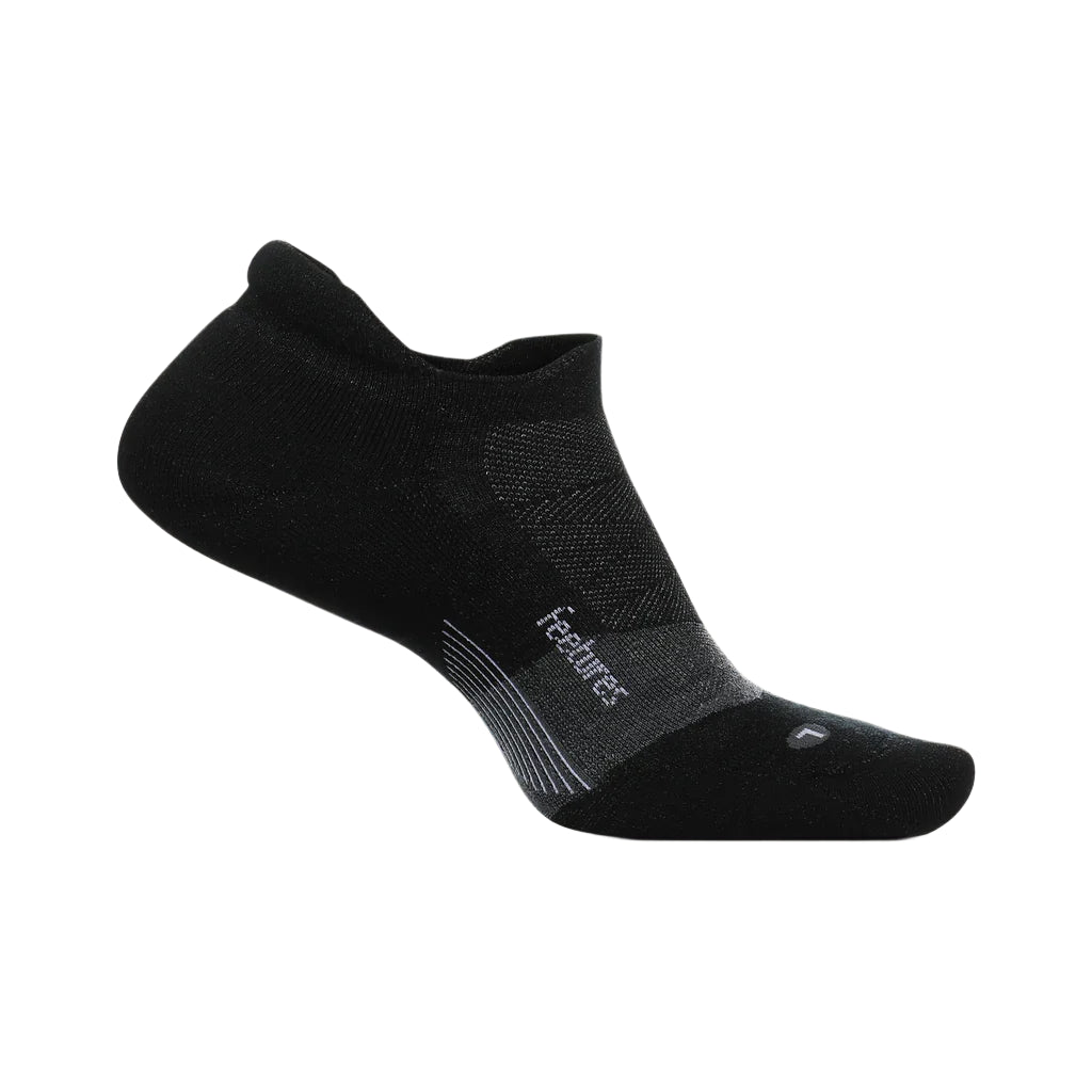 UNISEX FEETURES MERINO 10 ULTRALIGHT NO SHOW TAB SOCKS | CHARCOAL
