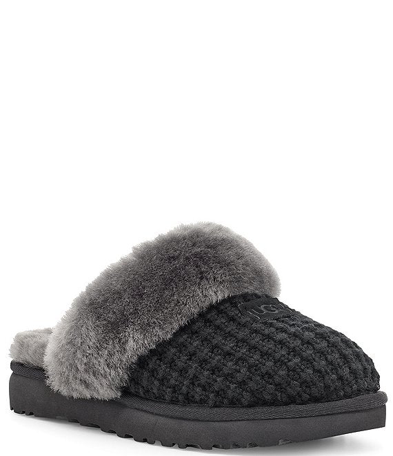 WOMEN'S UGG COZY KNIT SLIPPER | BLACK