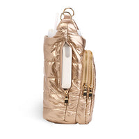 WANDERFULL HYDROBAG HANDLE | GOLD WITH SOLID VEGAN LEATHER TRIM