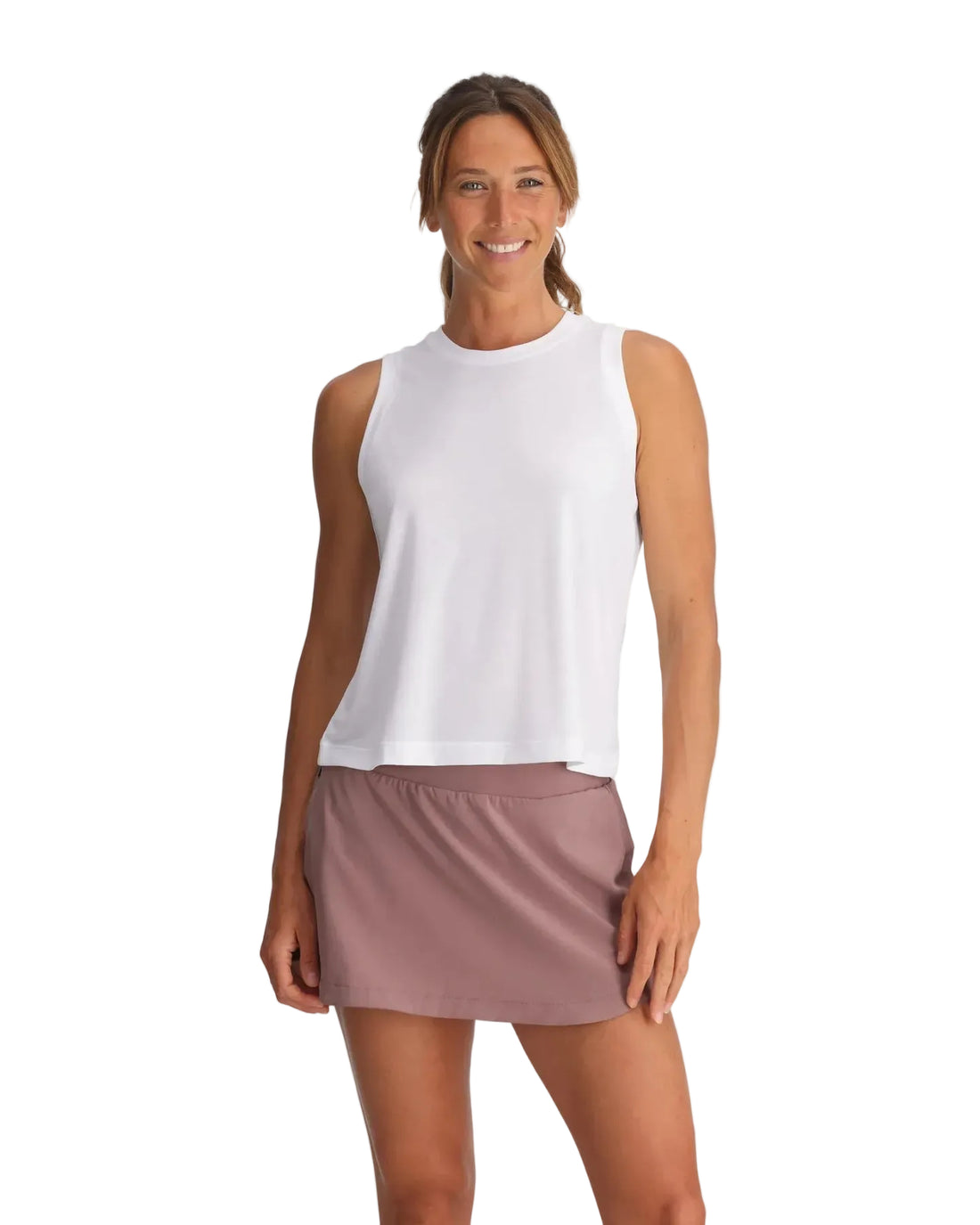 WOMEN'S FREE FLY ELEVATE LIGHTWEIGHT TANK | BRIGHT WHITE