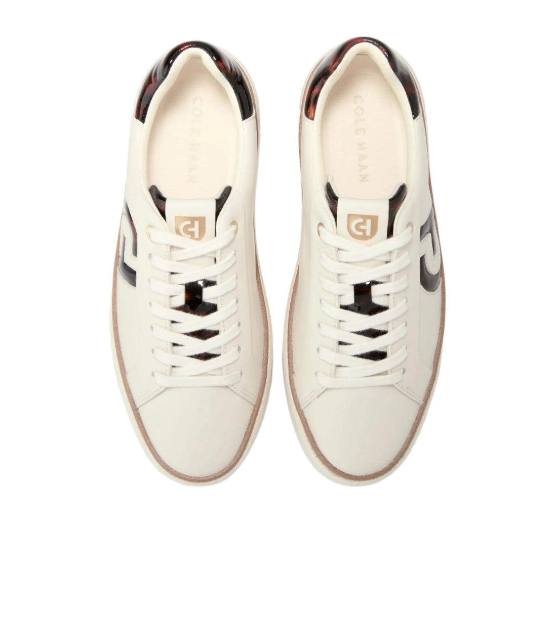 WOMEN'S COLE HAAN GRANDPRØ TOPSPIN SNEAKER | IVORY / TORTOISE PATENT