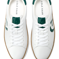 WOMEN'S COLE HAAN GRANDPRØ TOPSPIN SNEAKER | WHITE / PINE PATENT