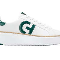 WOMEN'S COLE HAAN GRANDPRØ TOPSPIN SNEAKER | WHITE / PINE PATENT