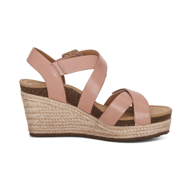 WOMEN'S AETREX ANNA ARCH SUPPORT WEDGE | ROSE