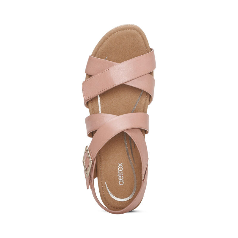 WOMEN'S AETREX ANNA ARCH SUPPORT WEDGE | ROSE