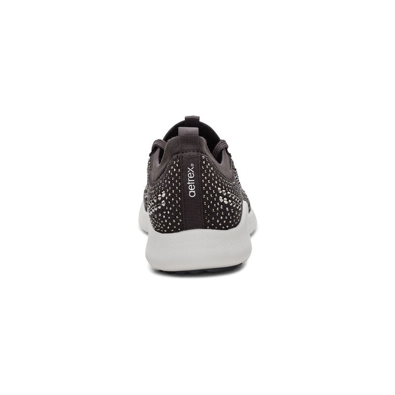 WOMEN'S AETREX CARLY SPARKLE SNEAKER | PEWTER