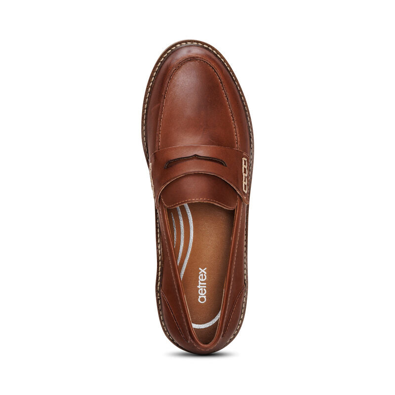 WOMEN'S AETREX COLLETTE LOAFER | COGNAC