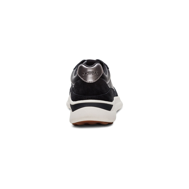 WOMEN'S AETREX EMILY SNEAKER | BLACK