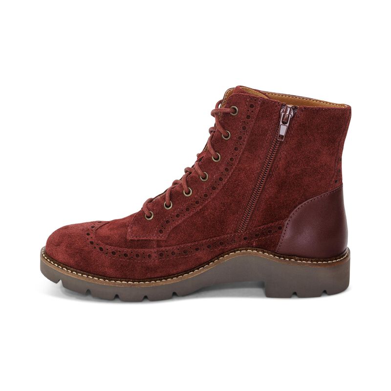 WOMEN'S AETREX MARGOT BOOT | DARK RED