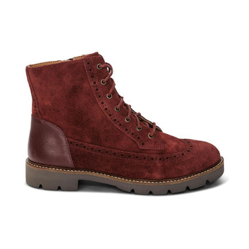 WOMEN'S AETREX MARGOT BOOT | DARK RED