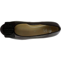 WOMEN'S ARA BAMBI FLAT | BLACK LEATHER