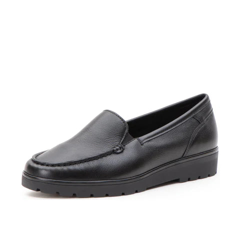 WOMEN'S ARA DEWITT WEDGE LOAFER | BLACK