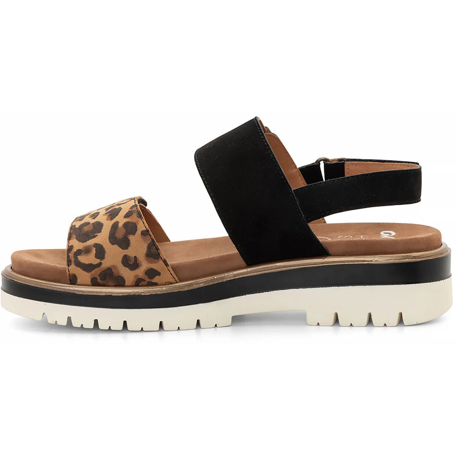WOMEN'S ARA MARBELLA SANDAL | BLACK / LEOPARD