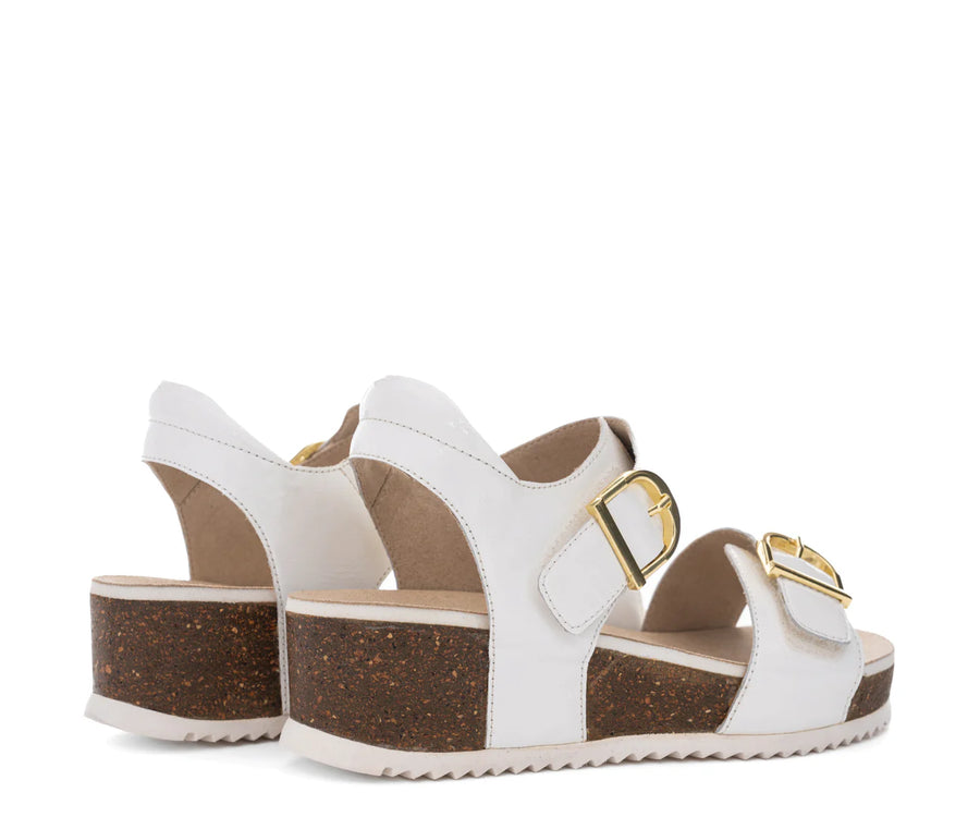 WOMEN'S ARA NOVA ADJUSTABLE WEDGE SANDAL | WHITE 04