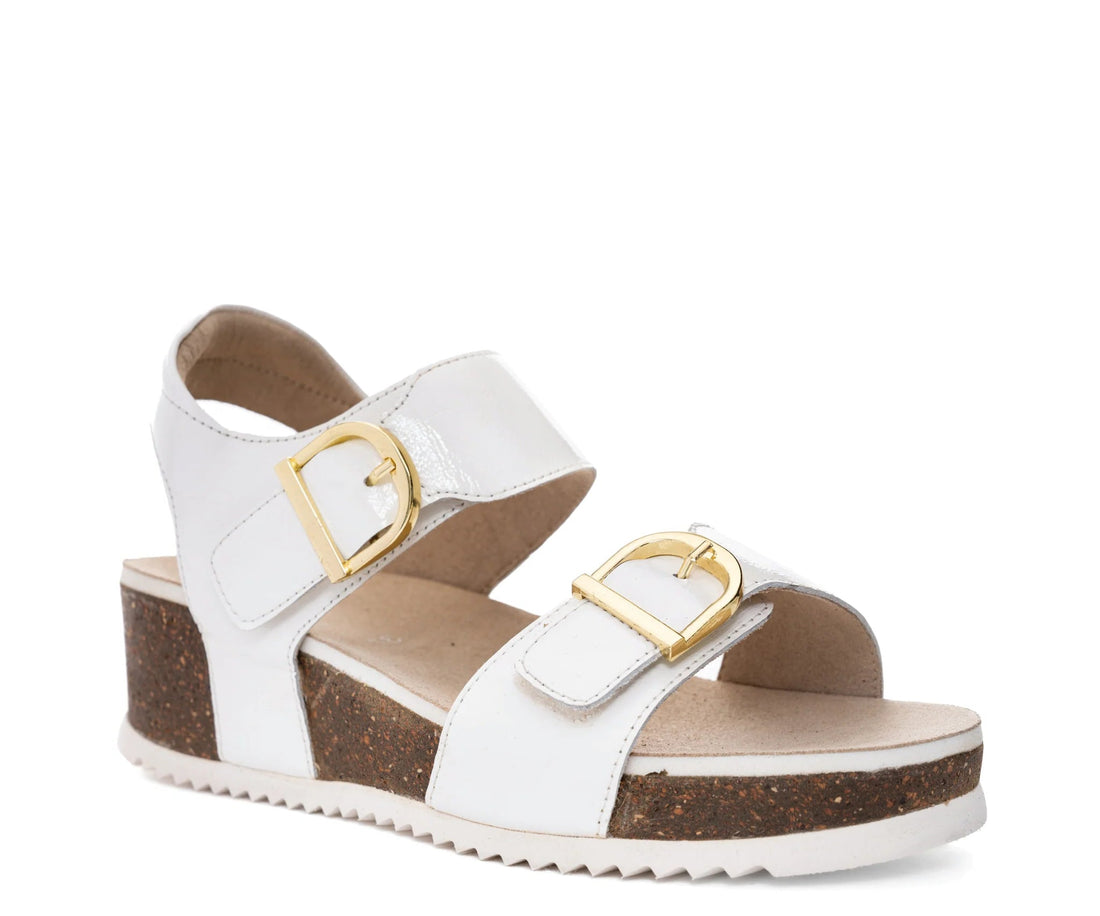 WOMEN'S ARA NOVA ADJUSTABLE WEDGE SANDAL | WHITE 04