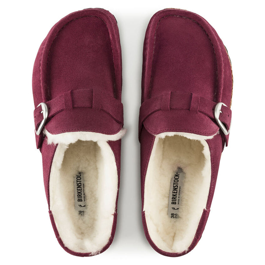 WOMEN'S BIRKENSTOCK BUCKLEY SHEARLING | MAROON