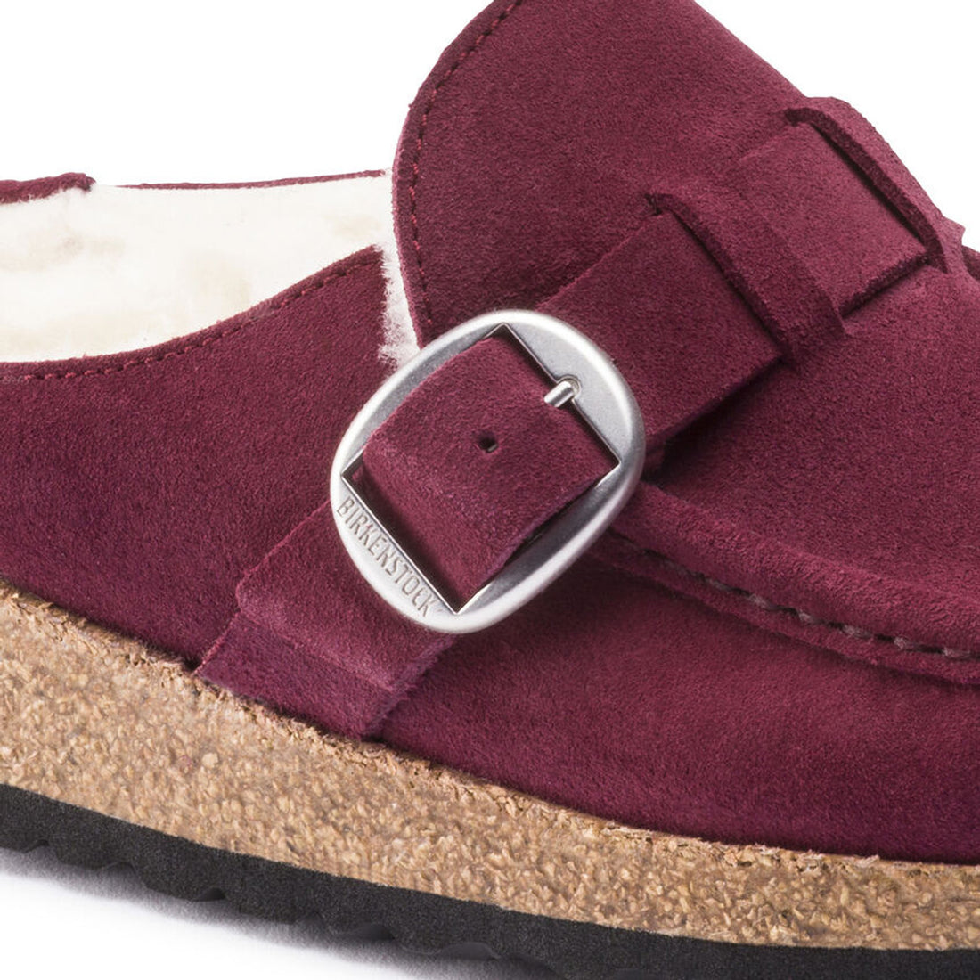 WOMEN'S BIRKENSTOCK BUCKLEY SHEARLING | MAROON