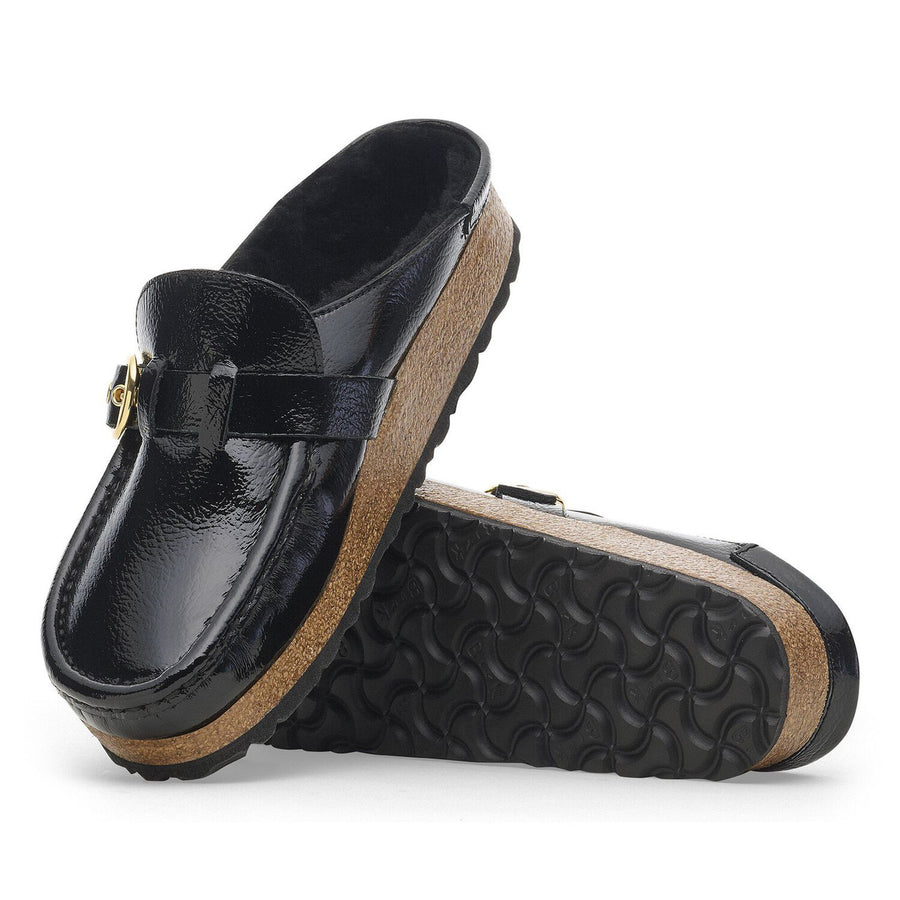 WOMEN'S BIRKENSTOCK BUCKLEY SHEARLING | NAPLAK BLACK