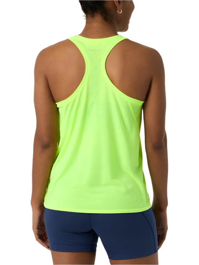 WOMEN'S BROOKS DISTANCE TANK 3.0 | NEO YELLOW / RUN HAPPY