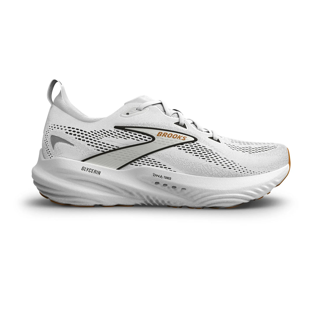 WOMEN'S BROOKS GLYCERIN 22 | WHITE / GREY / BLACK