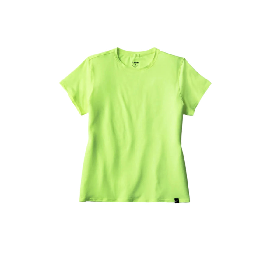 Neon green t-shirt on a white background