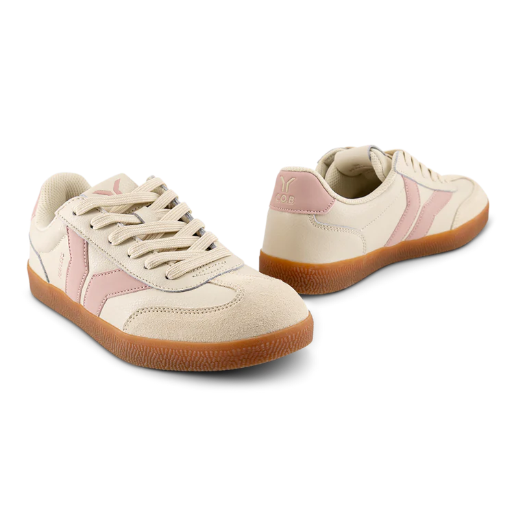 WOMEN'S C.O.B by CULTURE OF BRAVE FEARLESS SNEAKER | BEIGE / PINK WINGS