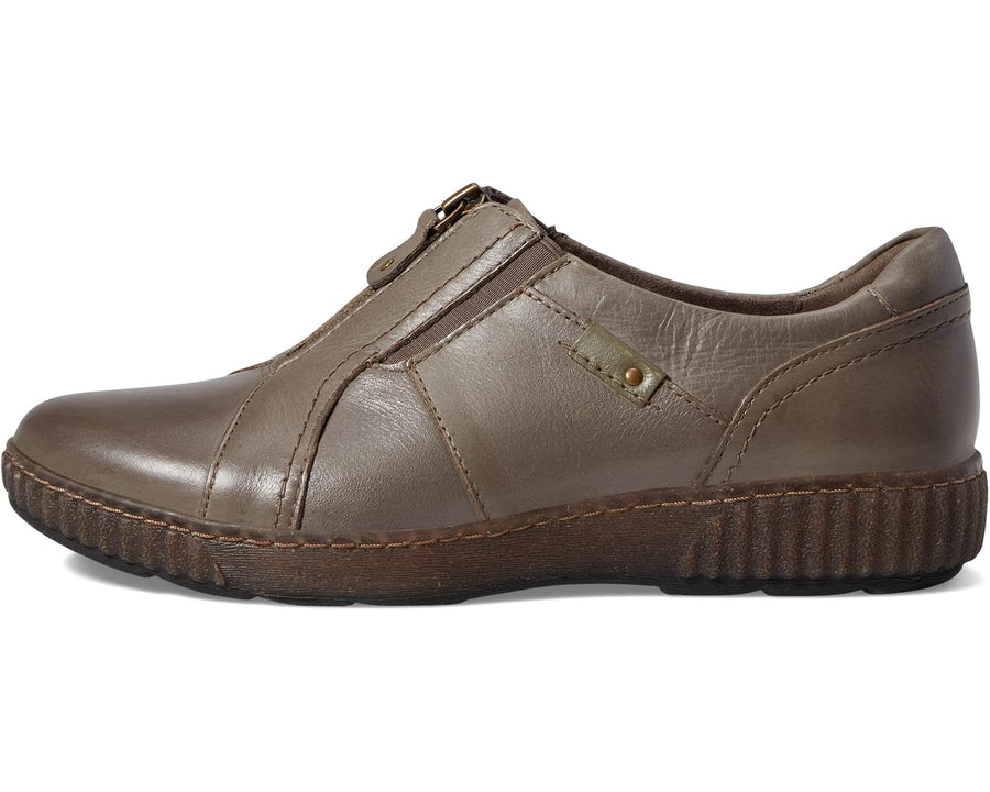 WOMEN'S CLARKS MAGNOLIA ZIP | DARK TAUPE