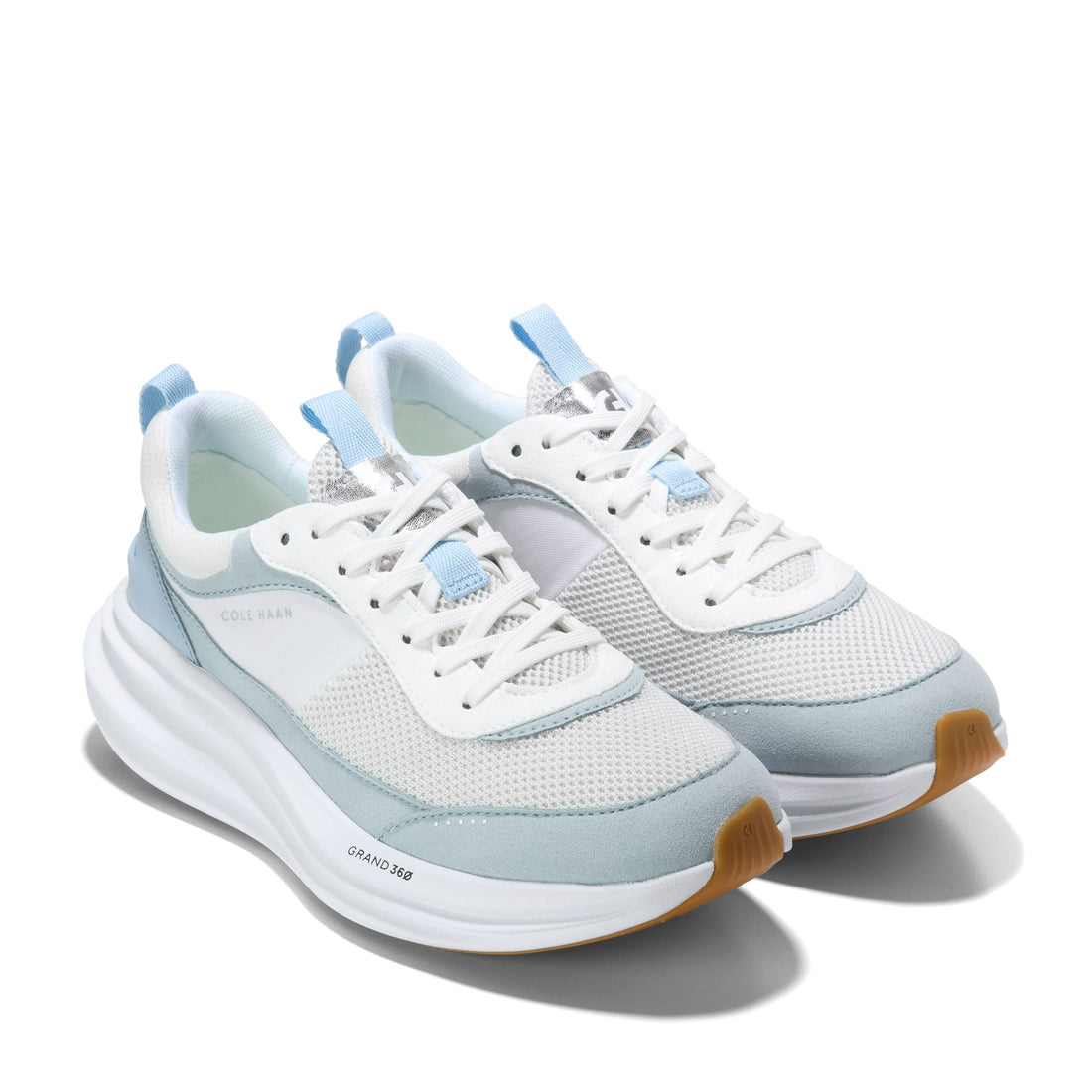 WOMEN'S COLE HAAN ORIGINALGRAND QUADSTREAK RUNNING SNEAKER | OPTIC WHITE / SKYWAY