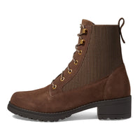 WOMEN'S COLE HAAN CAMEA WATERPROOF COMBAT BOOT II | LAVA SUEDE